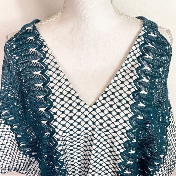 -Red Carter Embroidered Swim Coverup M - Picture 3 of 8